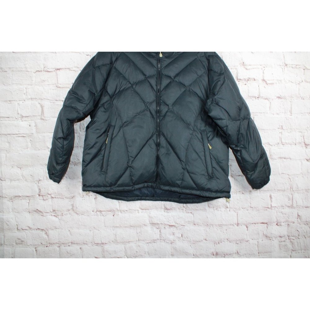 Cabela's Black Puffer Nylon Goose Down Full Zip Winter Snow Cold Jacket XXL - Picture 2 of 9
